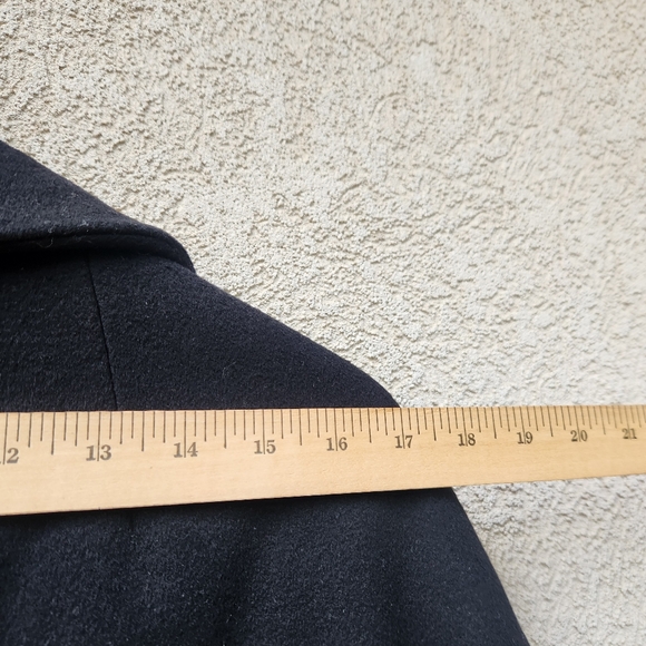 SAKS FIFTH AVENUE Women's Coat Large Wool Luxury Vintage Double Breasted Long - Picture 5 of 9